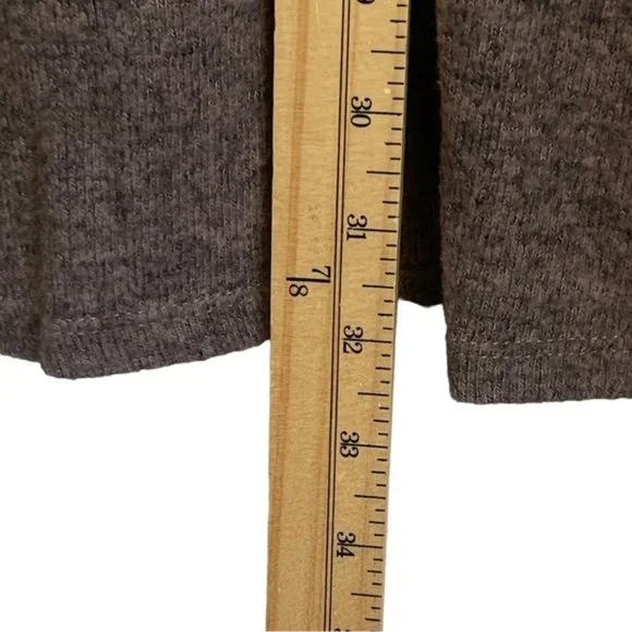 Torrid Size 3 Brown Hooded Oversized Pullover Knit Ling Sleeved Hoody - Picture 13 of 13